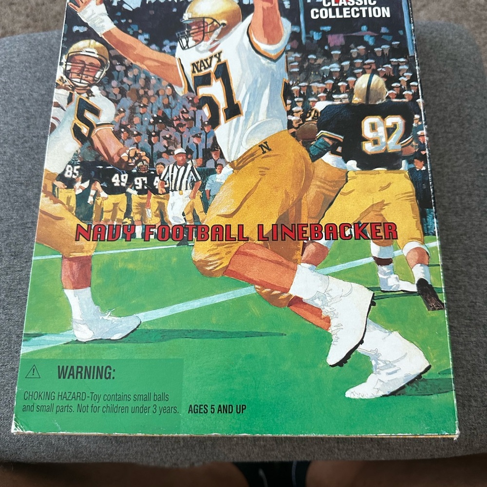 Hasbro Navy Football Linebacker Action Figure - White, Gold, Black
